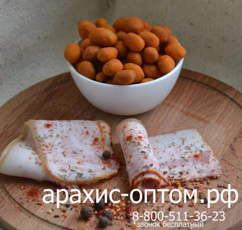 Фото Арахис в хрустящей корочке со вкусом "Бекон"