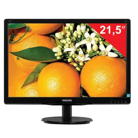 Фото Монитор LED 21,5" (55 см) PHILIPS TN+film, 16:9, DVI, D-Sub, 250 cd, 1920x1080, 5 ms, черный