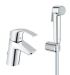 фото Смеситель для раковины Grohe Eurosmart 23124002 с гигиеническим душем Хром