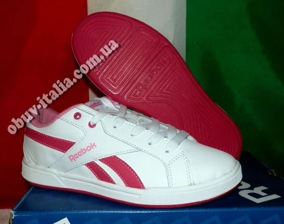 Фото Кроссовки женские кожаные Reebok CL Solid Court оригинал из Италии