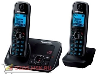 Фото Panasonic KX-TG6622RUB-с автоответчиком, цвет черный: Беспроводной телефон DECT (радиотелефон)