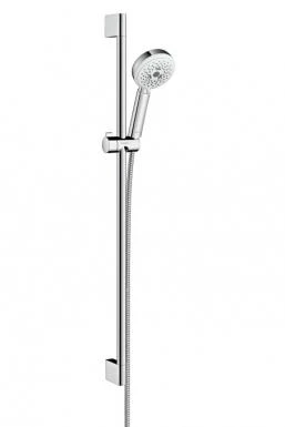 Фото Hansgrohe Crometta 100 1jet 26658400 Душевой гарнитур (хром/белый)