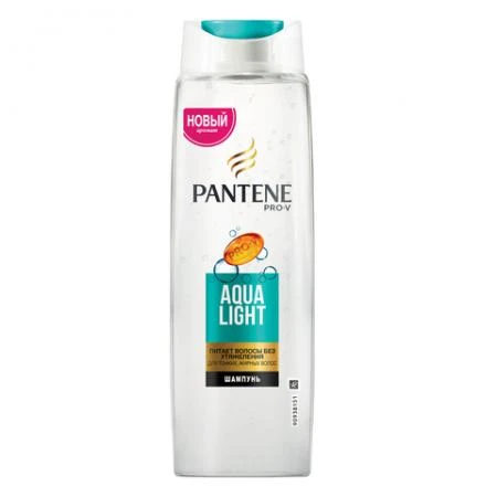 Фото Шампунь 400 мл, PANTENE (Пантин) "Aqua Light", легкий питательный, для тонких склонных к жирности волос