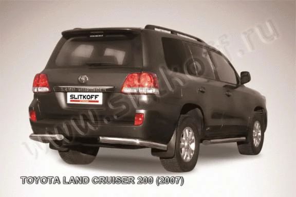 Фото Slitkoff Уголки d76 черные TOYOTA LAND CRUISER 200 (2007)