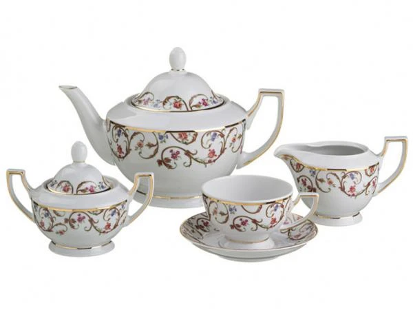 Фото Чайный сервиз на 6 персон "karin" 15 пр. 1400/200 мл. Bohemia Porcelan (655-563)