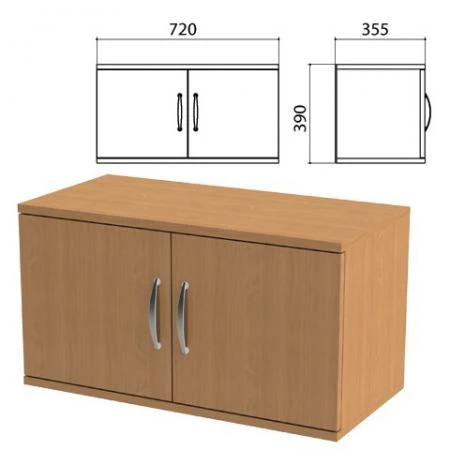 Фото Шкаф-антресоль "Эко", 720х355х390 мм, бук бавария