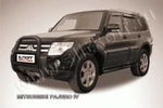 фото Slitkoff Кенгурятник d76 высокий черный MITSUBISHI PAJERO IV