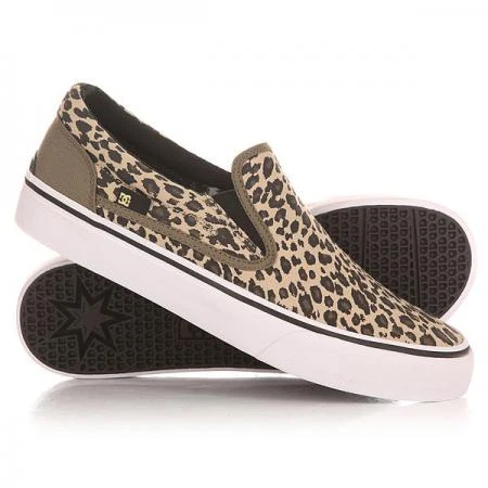 Фото Слипоны женские DC Trase Slip On Leopard Print