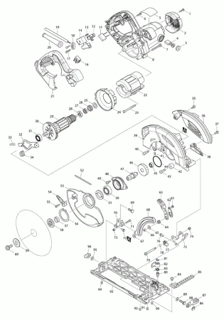 Фото Makita Натяжная пружина 4 HS7100 дисковая пила Makita HS7100 рис.( 52)