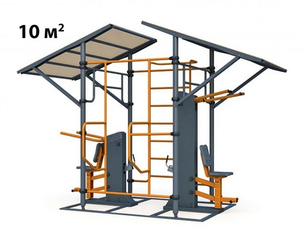 Фото Тренажерная беседка на 2 тренажера ТРК-1.11