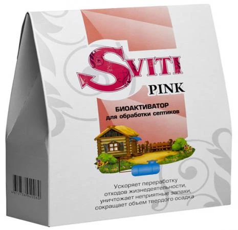 Фото Биоактиватор бактерии Sviti Pink средство очистки септика и сливной выгребной ямы