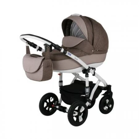 Фото Коляска 2в1 BeBe-Mobile Toscana PIK2 бежевый/бежевый в квадратик