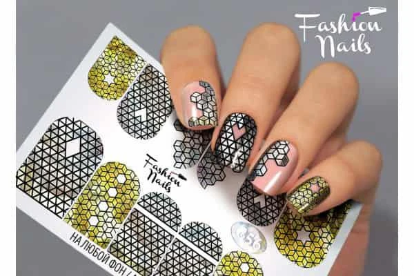 Фото Наклейки для маникюра Fashion Nails Слайдер дизайн Galaxy #56