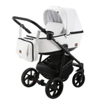 фото Коляска 3 в 1 BeBe-mobile Gusto Deluxe эко-кожа белая