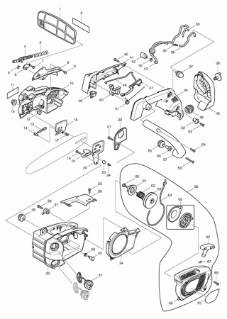 Фото Воздуховод бензиновая цепная пила Makita DCS232T рис.( 46)