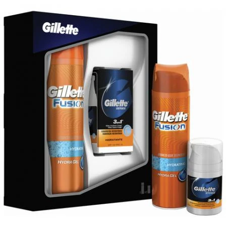 Фото Промонабор: гель для бритья GILLETTE 200 мл "Fusion Hydra gel" + бальзам после бритья 50 мл "Pro 3-в-1"