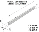 фото Стойки опоры СВ 105 Иркутск Ангарск Братск Чита Красноярск Улан-Удэ