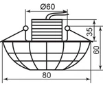 фото Светильник потолочный 10W 220V/50Hz 600Lm 3000K прозрачный золото JD87; 27830