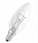 фото Лампа накаливания свечеобразная витая - OSRAM CLAS BW CL 25W 230V 210lm E14 прозрачная - 4050300005768