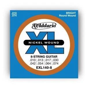 Фото Гитарные струны D'Addario EXL140-8 (для электрогитары)