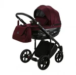 фото Коляска 2 в 1 BeBe-mobile Castello Standart черный/бордовый