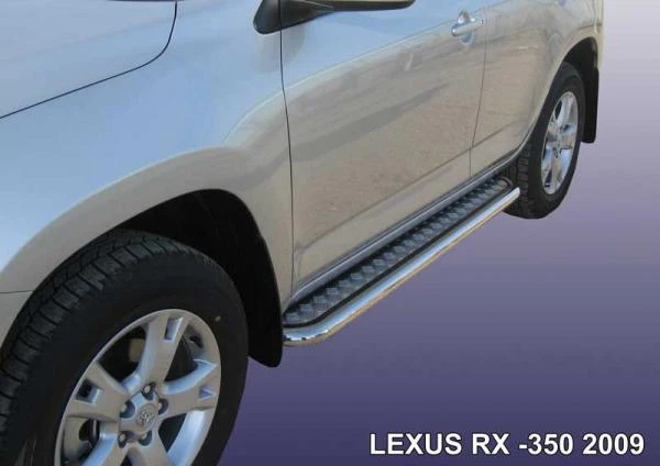 Фото Slitkoff Защита порогов d57 с листом Lexus RX 350 2009