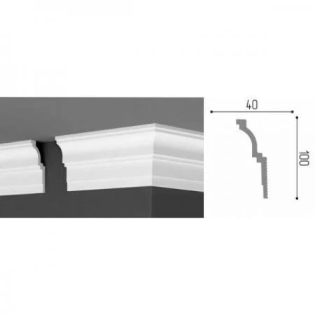 Фото Плинтус потолочный П 20 100/40