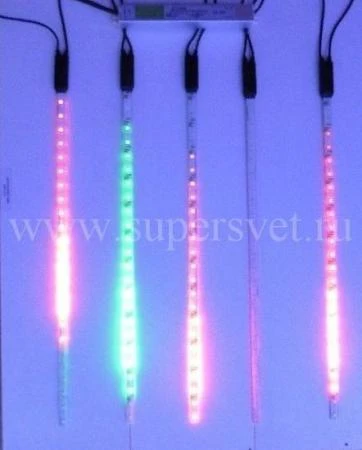 Фото Светодиодные гирлянды "Тающие сосульки" LED-SF-24V-0.5M-5 с SMD-диодами (RGB)