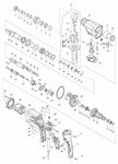 фото Makita Самокл. картонная этикетка перфоратор Makita HR2610 рис.( 93)