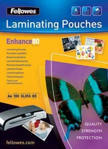 Фото Расходные материалы Fellowes Lamination Pouches with Adhesive Back A4, 80 мкм, 100 шт.