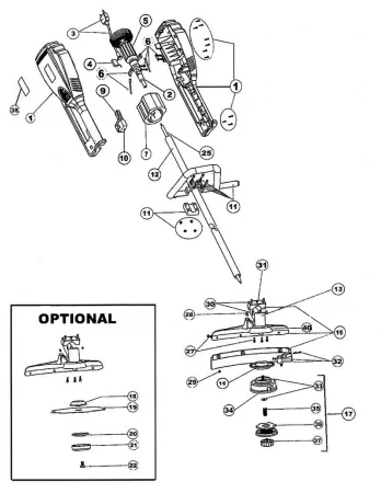 Фото RYOBI Гибкий вал триммера Ryobi AK 1000 (рис. 25)