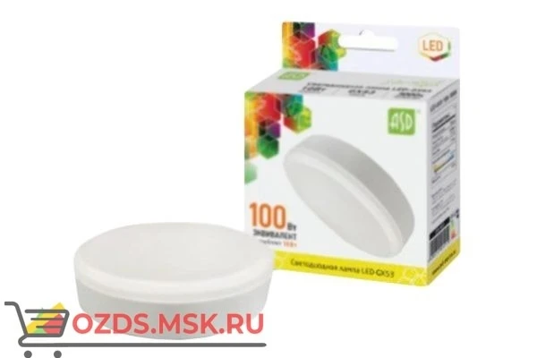 Фото ASD LED-GX53-standard 12Вт 3000К 1080Лм: Лампа