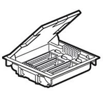 фото Напольная коробка с глубиной 75-105 мм - неукомплектованная - 18 модулей -антикоррозийное покрытие - Legrand 089610