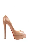 фото Christian Louboutin Туфли из лакированной кожи Lady Peep 150