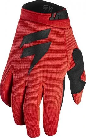 Фото Мотоперчатки подростковые Shift White Air Youth Glove Black/Red L (19356-017-L)