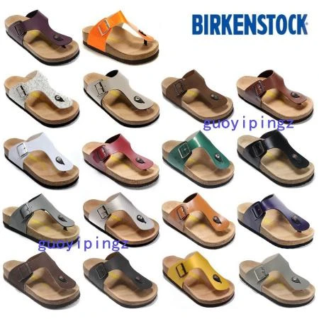 Фото Birken Gize мужская обувь женская обувь складе летом Корк сандалии флип-флоп тапочки сандалии Birkenstock Повседневная обувь