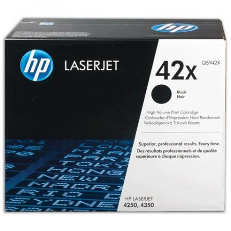 Фото Картридж лазерный HP (Q5942X) LaserJet 4250/4350 и другие, №42X, оригинальный, ресурс 20000 стр.