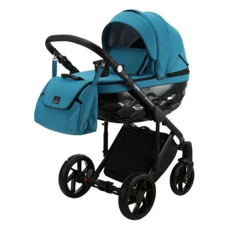 Фото Коляска 2 в 1 BeBe-mobile Castello Standart черный/голубой