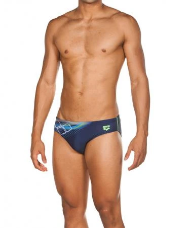 Фото Плавки мужские Briza Brief Navy/Shiny Green