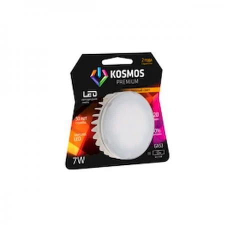 Фото Лампа светодиодная KOSMOS premium LED 7Вт GX 53 230В 2700К; KLED7w230vGX5327K