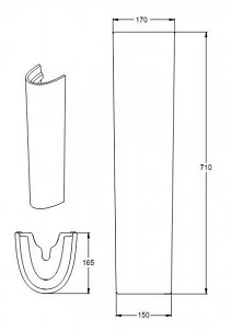 Фото Пьедестал для раковины Ideal Standard Eurovit plus W311101