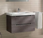 фото Villeroy &amp; Boch Тумба с раковиной Villeroy &amp; Boch Subway 2.0 80см A696 00FQ дуб графитовый