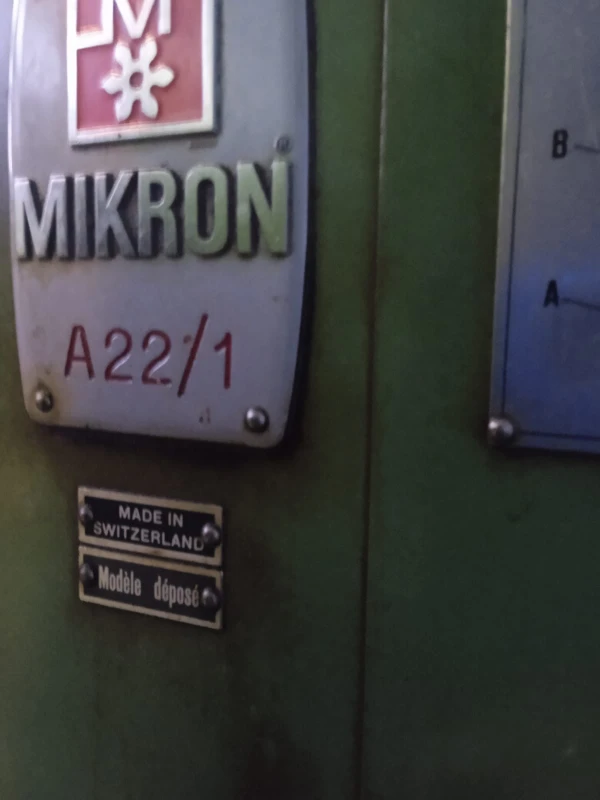 Фото Mikron A22/1 зубофрезерный станок