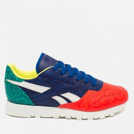 Фото Reebok Classic Leather Snake Red/Royal/Green/White