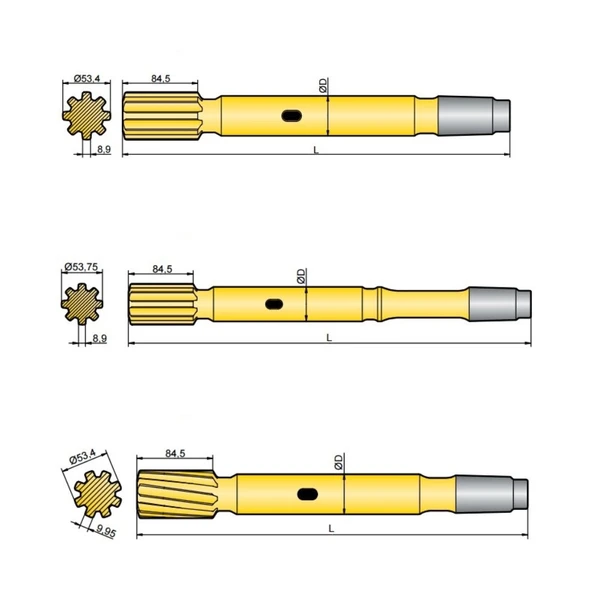 Фото Хвостовик аналог Atlas Copco COP 3038