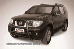 фото Slitkoff Кенгурятник d76 высокий черный NISSAN PATHFINDER (2004)