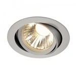 фото NEW TRIA LED DISK светильник встраиваемый с Fortimo LED 12Вт, 2700K, 800lm, 35°, серебристый | 113584 SLV