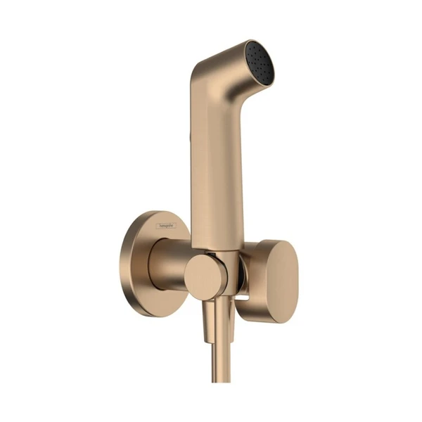 Фото Гигиенический душ Hansgrohe Bidette (29232140) бронза матовая (шлифованная, Brushed bronze)