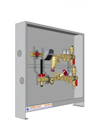 Фото Узел распределительный для учёта расхода тепловой энергии модульный квартирный УУТЭМ-К СОТИС-Unit™