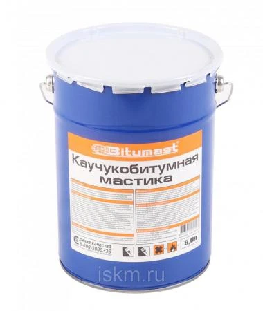 Фото Мастика каучукобитумная Bitumast 21,5л